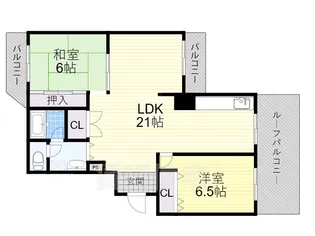 ハイツ丸栄【5階】の間取り
