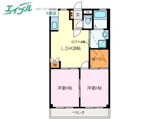 レジデンス善【4階】の間取り