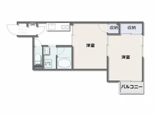 インパレス【4階】の間取り