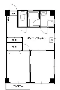 コスモコーポ幸ヶ谷【2階】の間取り