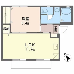 グランジュール上宇部【2階】の間取り