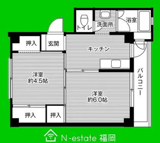 福岡県福岡市西区内浜1【マンション】の間取り