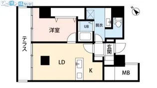 ザ・パーク一番堀【4階】の間取り