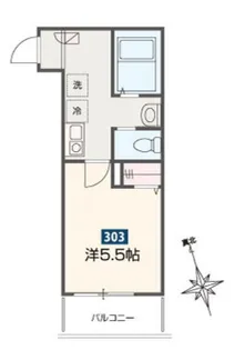 神奈川県大和市下和田【アパート】の間取り