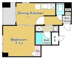ピースフルコート菊川【3階】の間取り