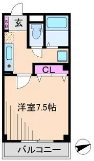 ジョイプレイス中原【3階】の間取り