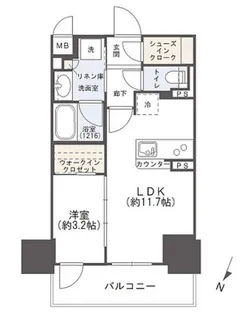 ファインレジデンス福島野田The Garden【3階】の間取り