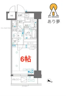 AELL横浜吉野町【4階】の間取り