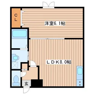 エフビル6【3階】の間取り