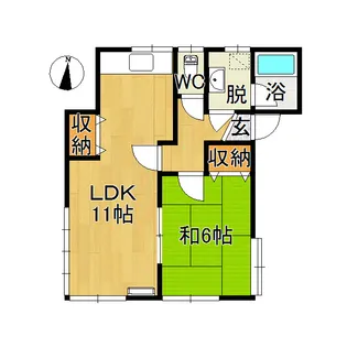 メゾンカワムラ【2階】の間取り