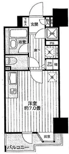 ブロードシティ東京【7階】の間取り
