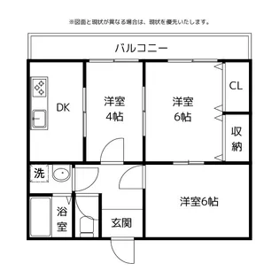 中央ハイツ【2階】の間取り