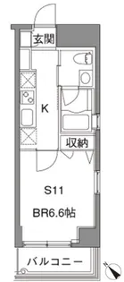 カスタリア中目黒【4階】の間取り