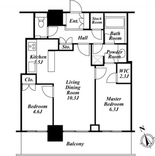 東京都中央区湊3【マンション】の間取り