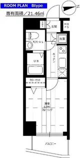 ステージファースト高輪II【6階】の間取り