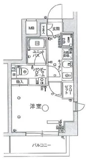 スカイコート押上【3階】の間取り