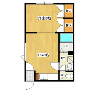 北進町進和ハイツ【1階】の間取り
