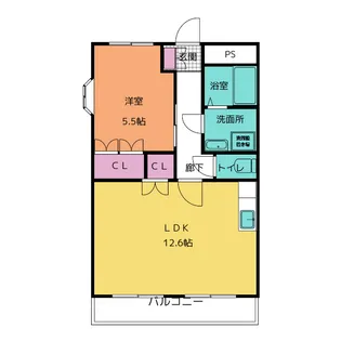 エスポワール【1階】の間取り