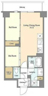 コンフォリア竹ノ塚イースト【7階】の間取り