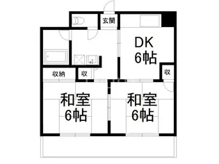 エクレール高辻【4階】の間取り
