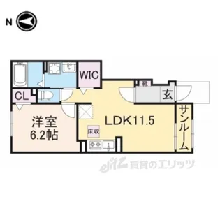 グランドハイツ1【1階】の間取り