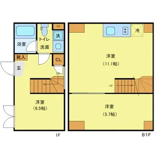 CONTEL西五反田【1階】の間取り