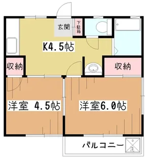 翔コーポ【2階】の間取り