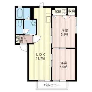 リンドバーグ【1階】の間取り