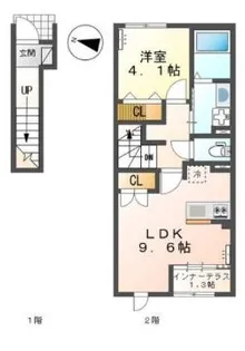 オキグレイス【2階】の間取り