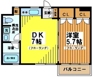東京都渋谷区本町2【マンション】の間取り