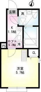 七島ハイム【1階】の間取り