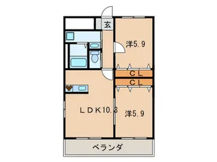 Sharon塚口【5階】の間取り