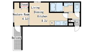 ALEGRIA長田蓮宮通【3階】の間取り