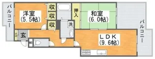 大阪府大阪市平野区加美西1【マンション】の間取り