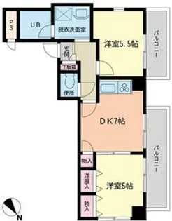 フォレストコート【5階】の間取り