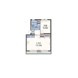 楠の台ハイツ【1階】の間取り