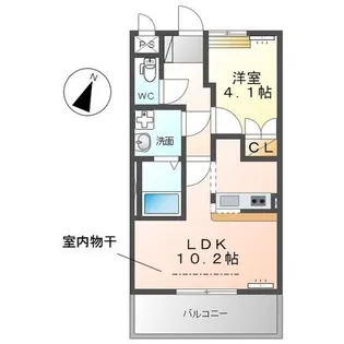 セシオンリオグランデ【2階】の間取り