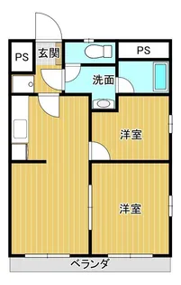 はまなすコーポ【2階】の間取り
