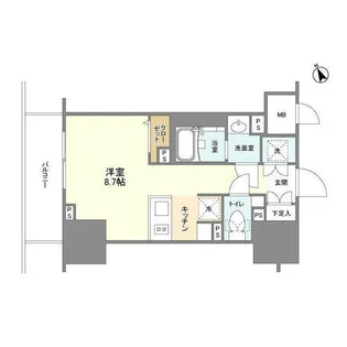 BLESS蔵前【2階】の間取り