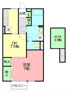 ハイネスK【2階】の間取り