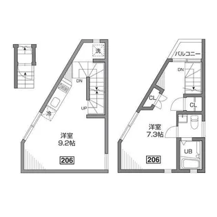 グランエッグス品川【2階】の間取り