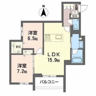 Avance東草深WEST【3階】の間取り