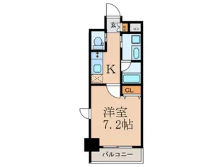 クローバー・レジデンス江坂【2階】の間取り