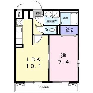 グランドール レジデンス【1階】の間取り