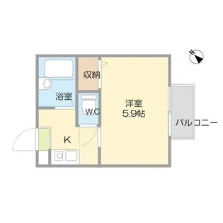 セシル【1階】の間取り