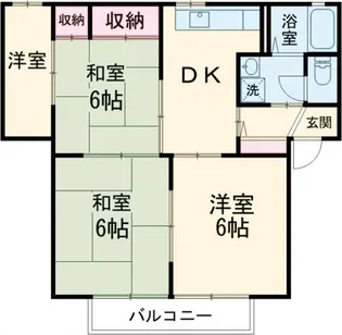セントラルハイツA【2階】の間取り