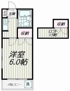 メゾンドアミ【2階】の間取り