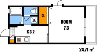 サントーク伴 B棟【1階】の間取り