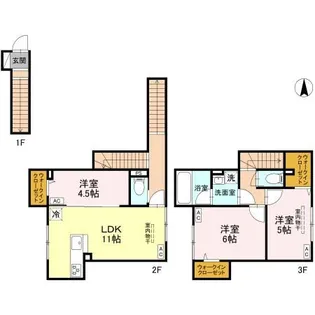 セレスティア竹の塚の間取り