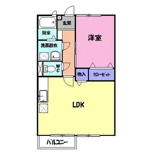 レイシェル【2階】の間取り